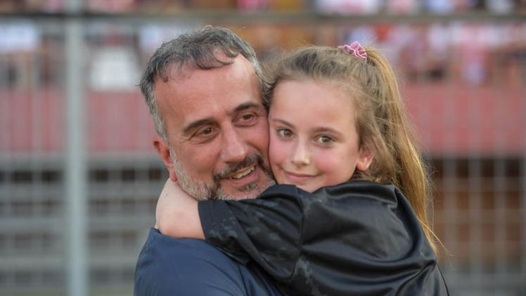 Il presidente Piccoli con la figlia